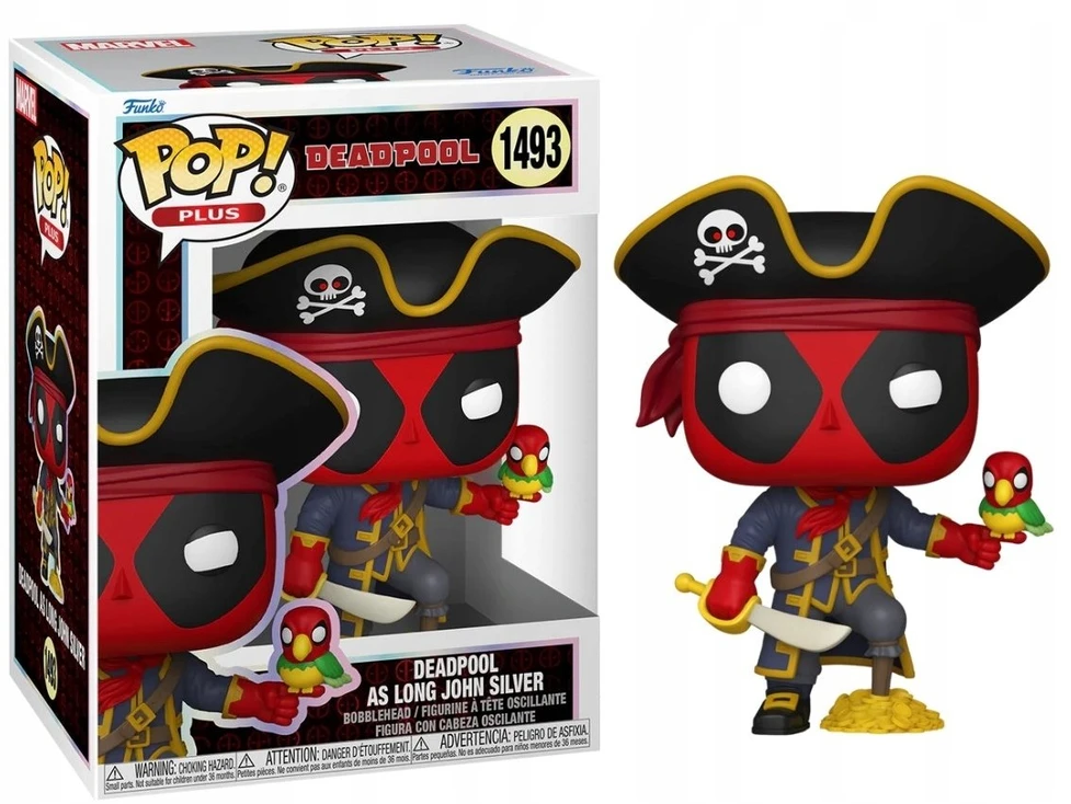 FUNKO POP! Vinilinė figūrėlė: Marvel: Deadpool (as Long John Silver), 9 cm