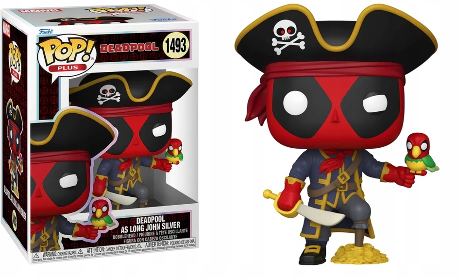 FUNKO POP! Vinilinė figūrėlė: Marvel: Deadpool (as Long John Silver), 9 cm