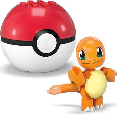 MEGA Pokemon Charmander ir Pichu HXP13 CONSTRUX statybiniai blokeliai