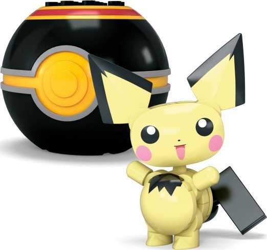 MEGA Pokemon Charmander ir Pichu HXP13 CONSTRUX statybiniai blokeliai