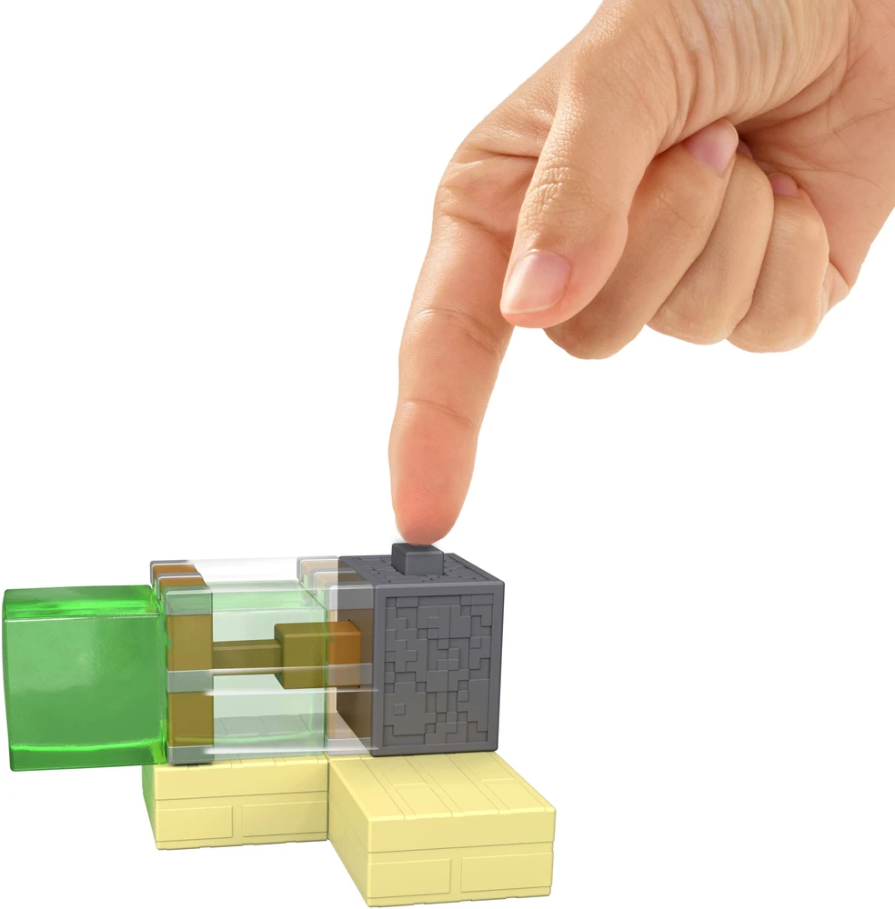 Mattel „Minecraft“ lipnių stūmoklių gaudyklių figūrėlių rinkinys „Redstone Charged Series“