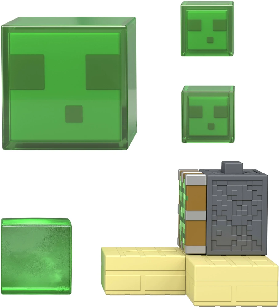 Mattel „Minecraft“ lipnių stūmoklių gaudyklių figūrėlių rinkinys „Redstone Charged Series“