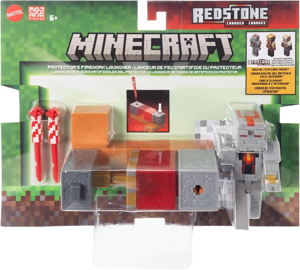 Mattel Figūrėlė Minecraft su fejerverkų paleidimo įrenginiu rinkinys
