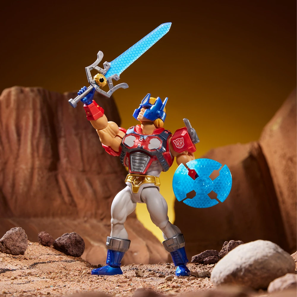 Mattel Figūrėlė Masters of the Universe Origins x Transformers Optimus Prime He-Man 14 cm