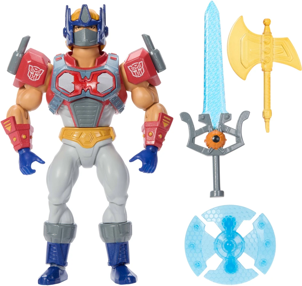 Mattel Figūrėlė Masters of the Universe Origins x Transformers Optimus Prime He-Man 14 cm