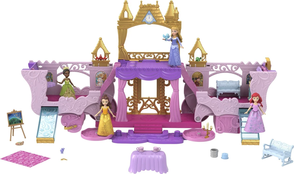 Mattel Disney Princess. Rinkinys 2w1 Karoca i Zamek HWX17