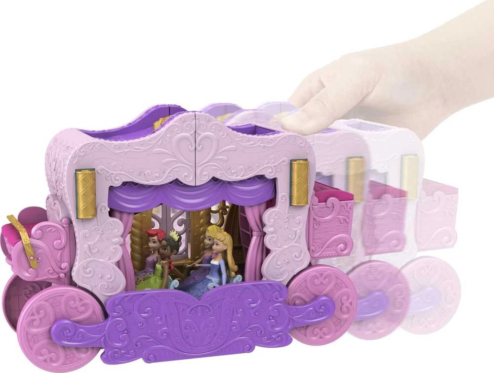 Mattel Disney Princess. Rinkinys 2w1 Karoca i Zamek HWX17