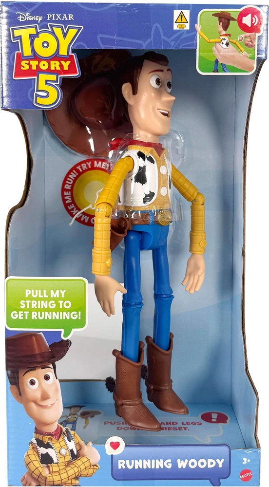 Mattel TOY STORY filmo interaktyvi bėganti figūrėlė Woody (didelė) (JKL95)