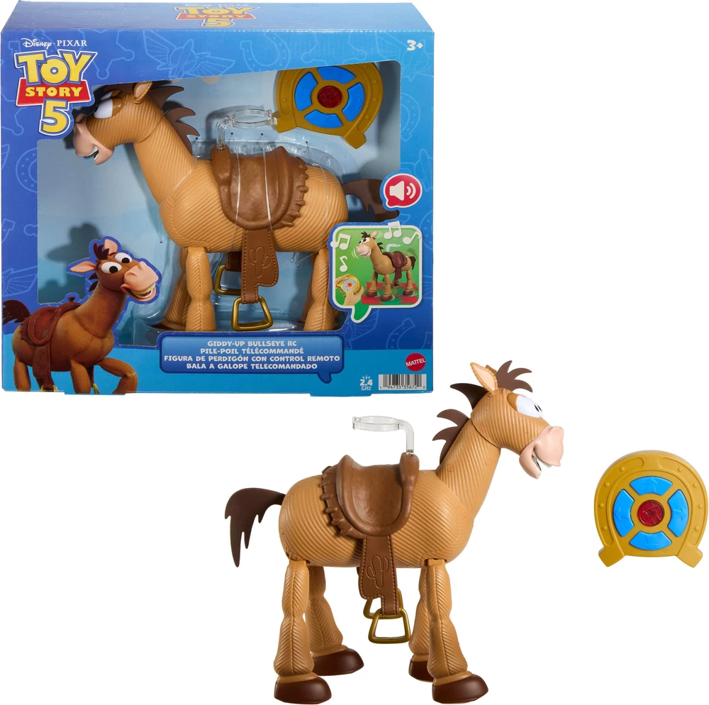 Mattel Disney Žaislų istorija 5 Interaktyvus nuotolinio valdymo Mustangas Arklys RC 27 cm