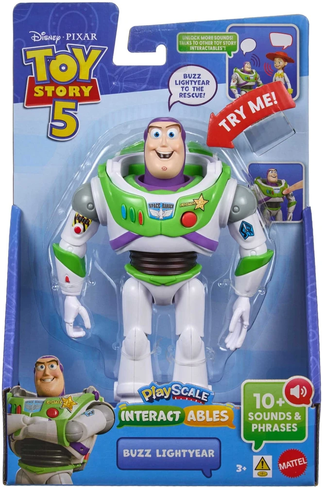 Mattel Disney Toy Story 5 interaktyvi Bazo Šviesmečio figūrėlė, 18 cm