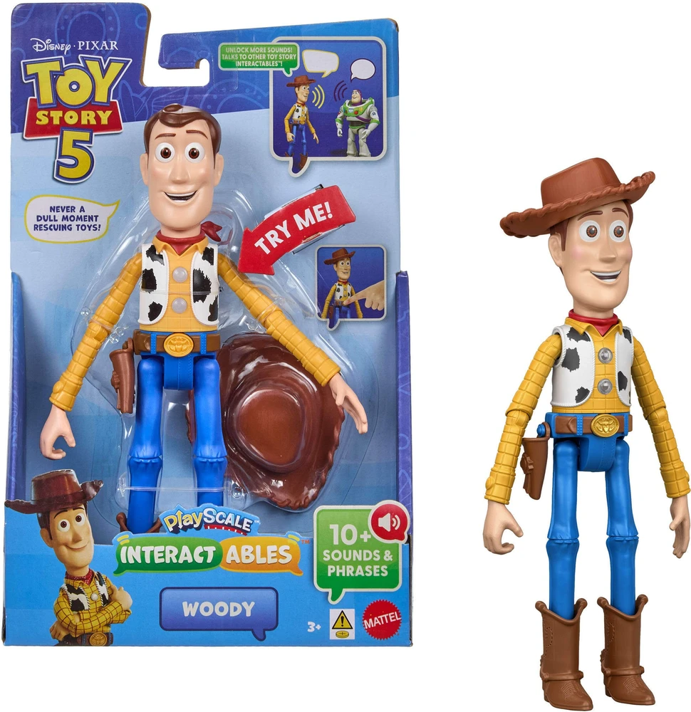 Mattel Disney Toy Story 5 Interaktywna figurka Chudy Woody Interactables 23 cm EN