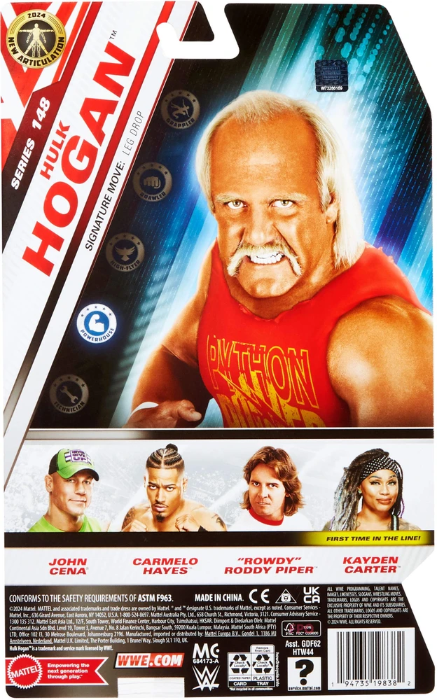 Mattel WWE BASIC ACTION imtynininko figūrėlė (GDF62)