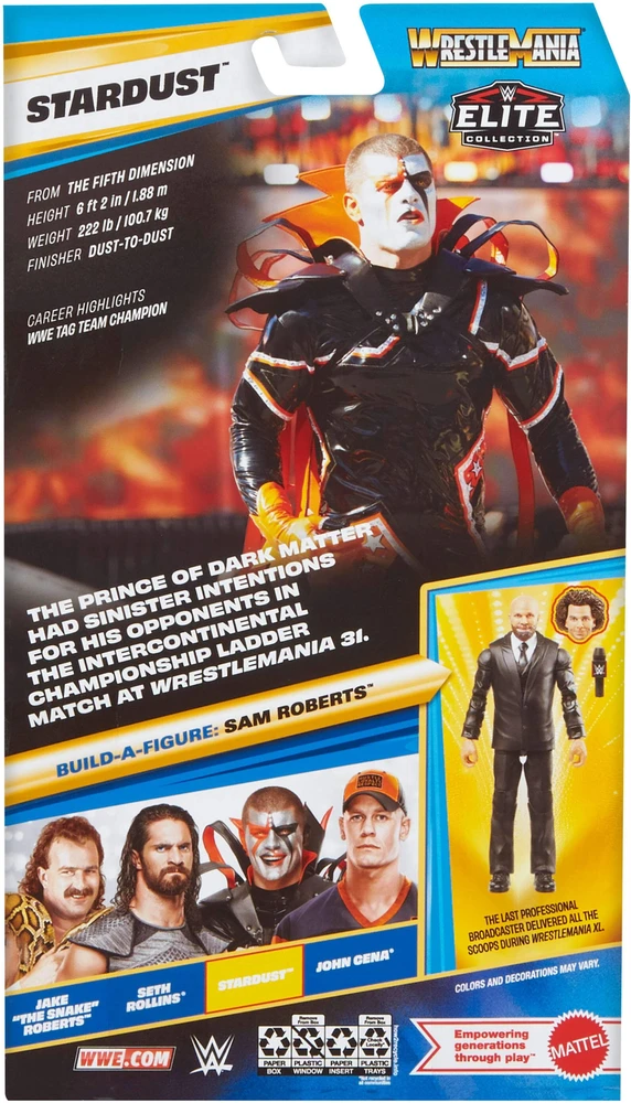 Figūrėlė Mattel WWE Elite Collection Stardust JHX76