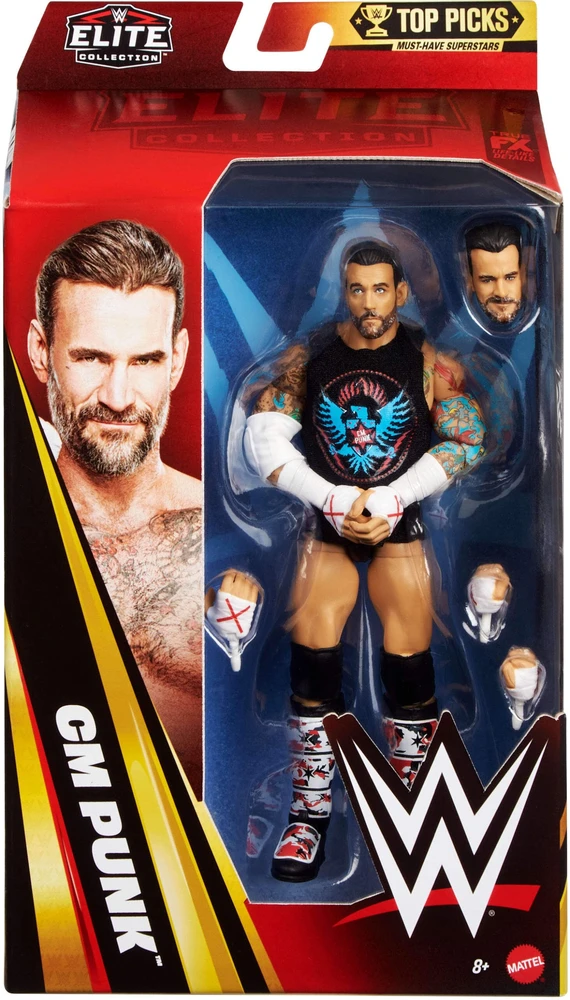 Figūrėlė Mattel WWE Elite Collection Top Picks CM Punk (JHV13)