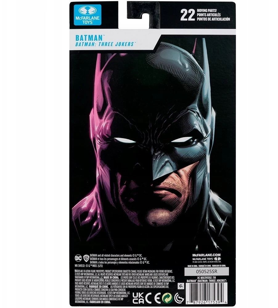 Figūrėlė Mcfarlane McFarlane DC Multiverse Batman Action Figure 7in (3 Jokers)