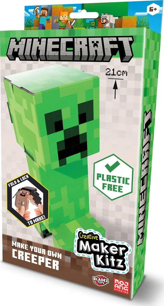 Mega Creative BLADEZ MINECRAFT zbuduj figurkę Creepera MC85844