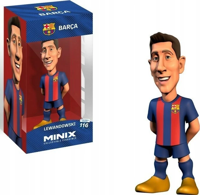 Kolekcinė Figūrėlė - MINIX FC Barcelona Robert Lewandowski 12 cm