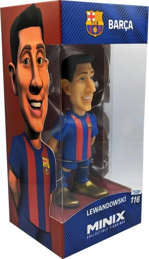 Kolekcinė Figūrėlė - MINIX FC Barcelona Robert Lewandowski 12 cm