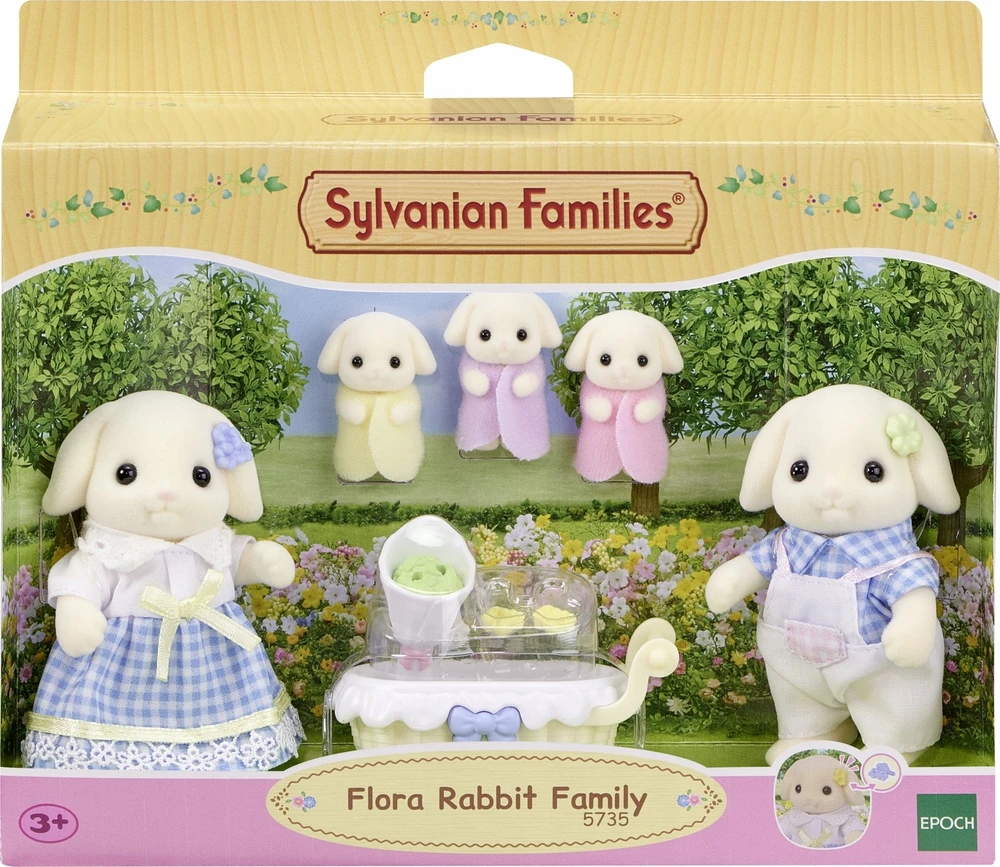 SYLVANIAN FAMILIES Gėlių triušiukų šeimynėlė