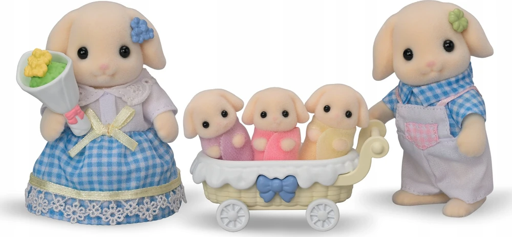 SYLVANIAN FAMILIES Gėlių triušiukų šeimynėlė