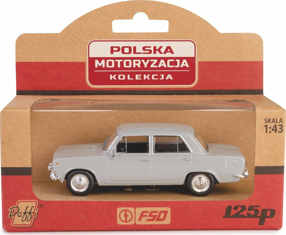 Automobilio modelis Daffi PRL Fiat 125p K-587 15873, pilkas