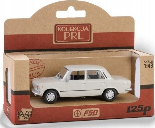 Automobilio modelis Daffi PRL Fiat 125p K-587 15873, pilkas