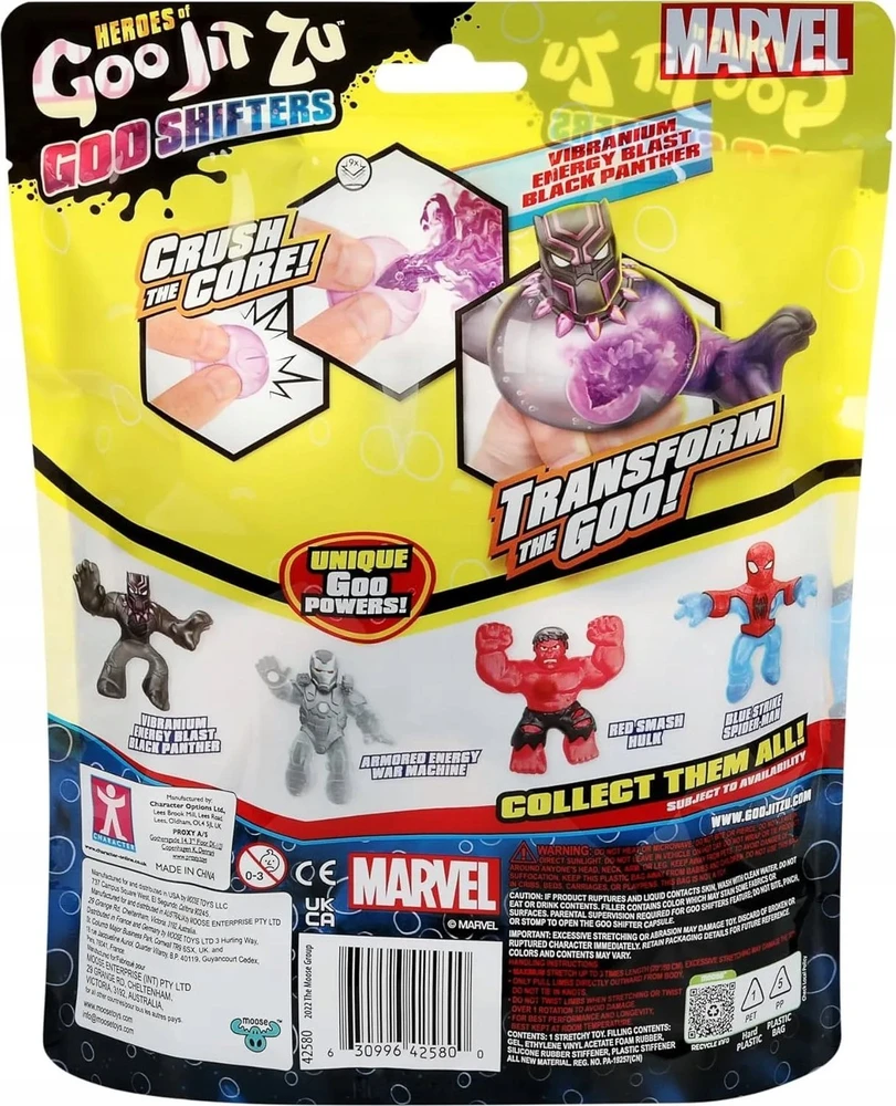 Goo Jit Zu Figūrėlė Papo TMT GooJitZu fig.MarvelGooShift BlackPanther 25800