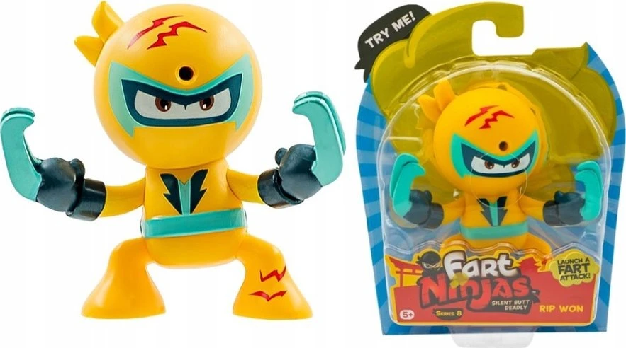 Party Deco Funrise Toys FART NINJAS figūrėlė Rip Won 70697
