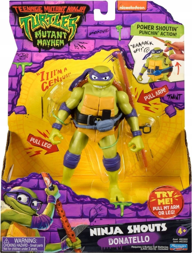 TMNT figūrėlė Ninja Shouts Donatello, 83352