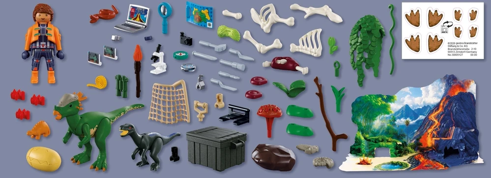 Figūrėlė Playmobil Kalendarz adwentowy – Przygoda su dinozaurami (72225)