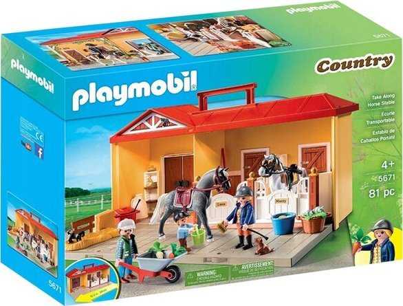 Playmobil Country 71393 Nauja nešiojama arklidė