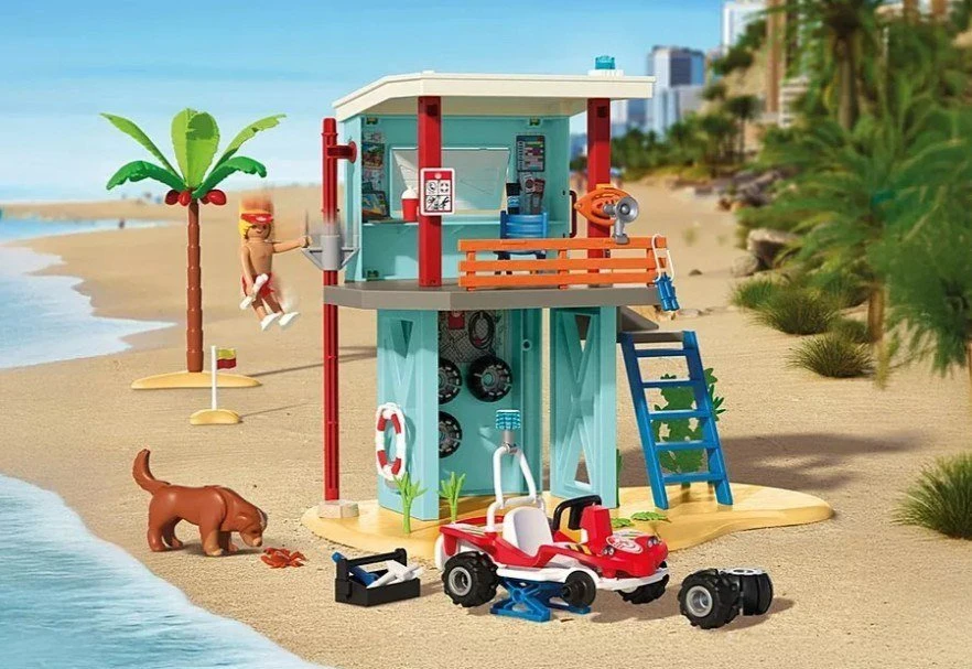 Playmobil My Life 71903 Muzikinis centro gelbėjimo ir paplūdimio vežimėlis