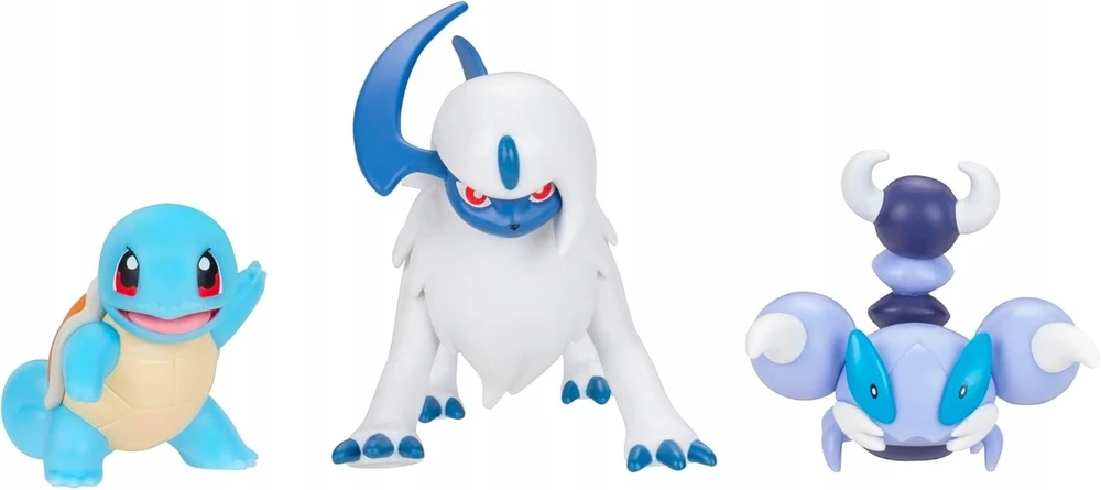 Figūrėlė Pokemon POKEMON BATTLE FIGURE 3 PK SQUIRTLE/ABSOL/SKORUPI