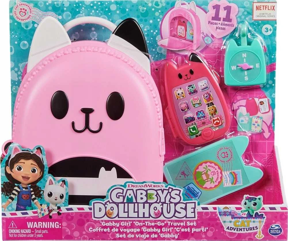 Spin Master Gabby's Dollhouse „Gabby Girl On-The-Go“ kelionių rinkinys