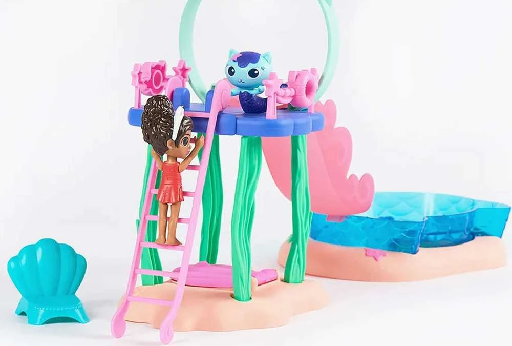 Spin Master Gabby's Dollhouse „Gabi's Cat House Pool Fun“ figūrėlių rinkinys 6067878 WB3