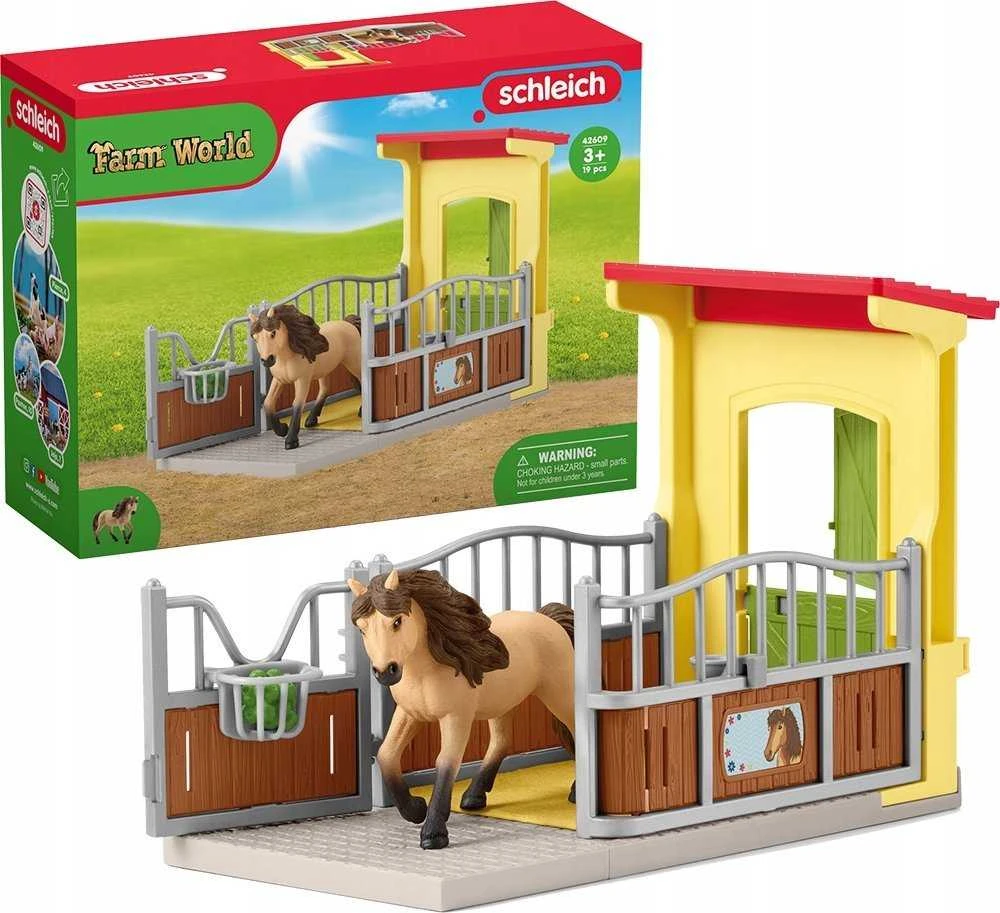 SCHLEICH FARM WORLD Ponių dėžutė su Islandijos puskraujų veislės žirgu