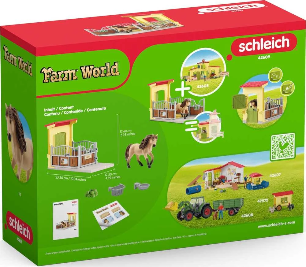SCHLEICH FARM WORLD Ponių dėžutė su Islandijos puskraujų veislės žirgu