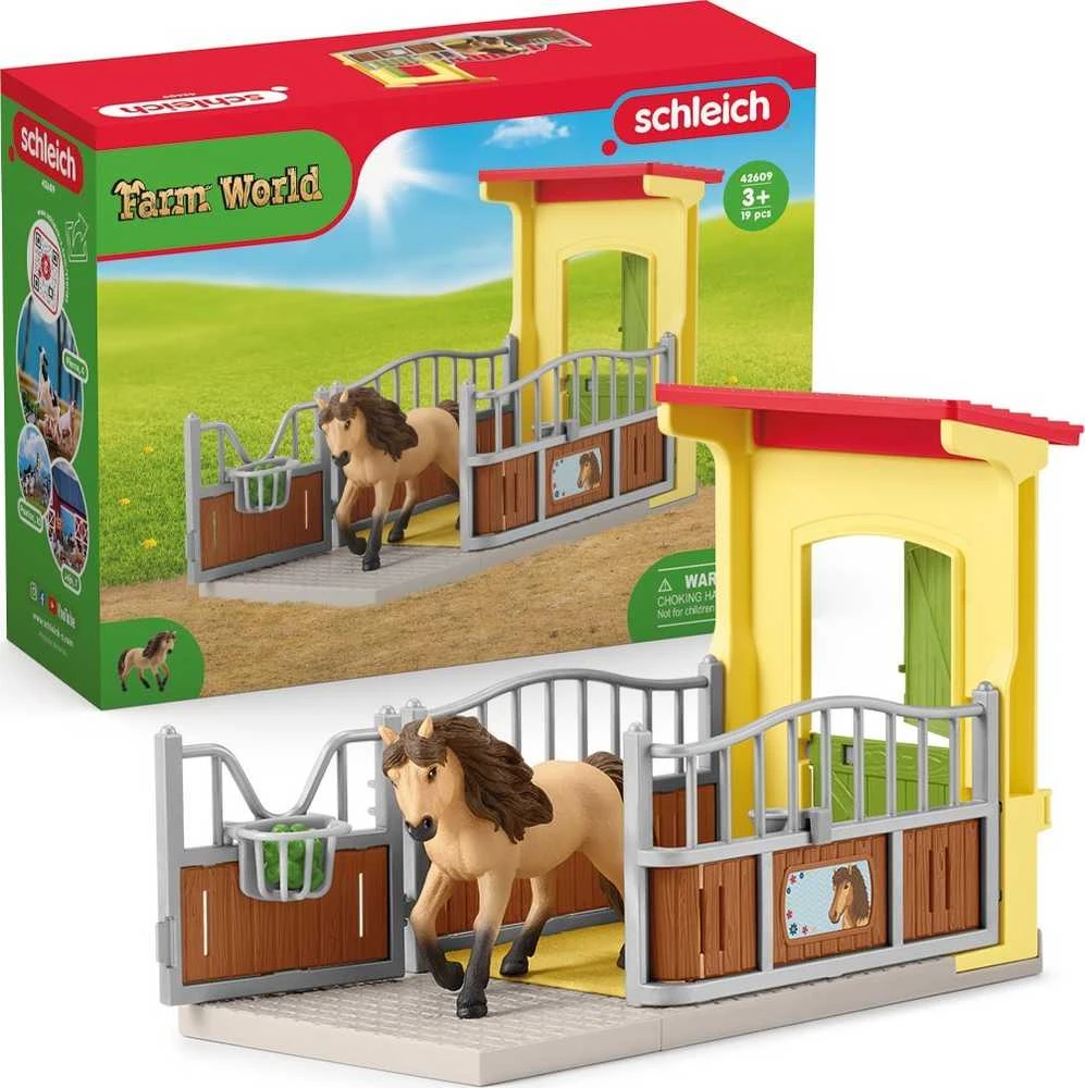 SCHLEICH FARM WORLD Ponių dėžutė su Islandijos puskraujų veislės žirgu