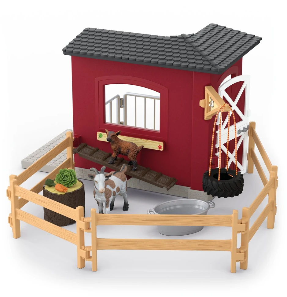 Figūrėlių rinkinys su ožkų tvartu Farm World Schleich