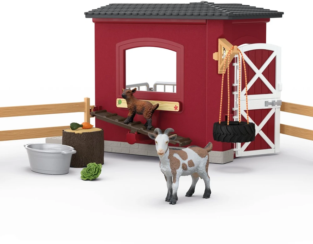 Figūrėlių rinkinys su ožkų tvartu Farm World Schleich