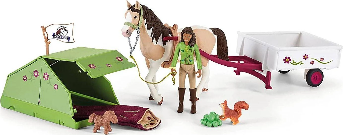 SCHLEICH „Arklių klubas“ Saros stovyklavimo rinkinys