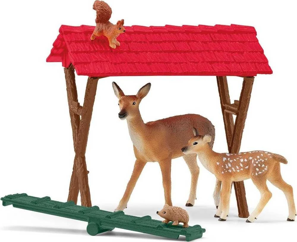 SCHLEICH FARM WORLD Miško gyvūnų maitinimas