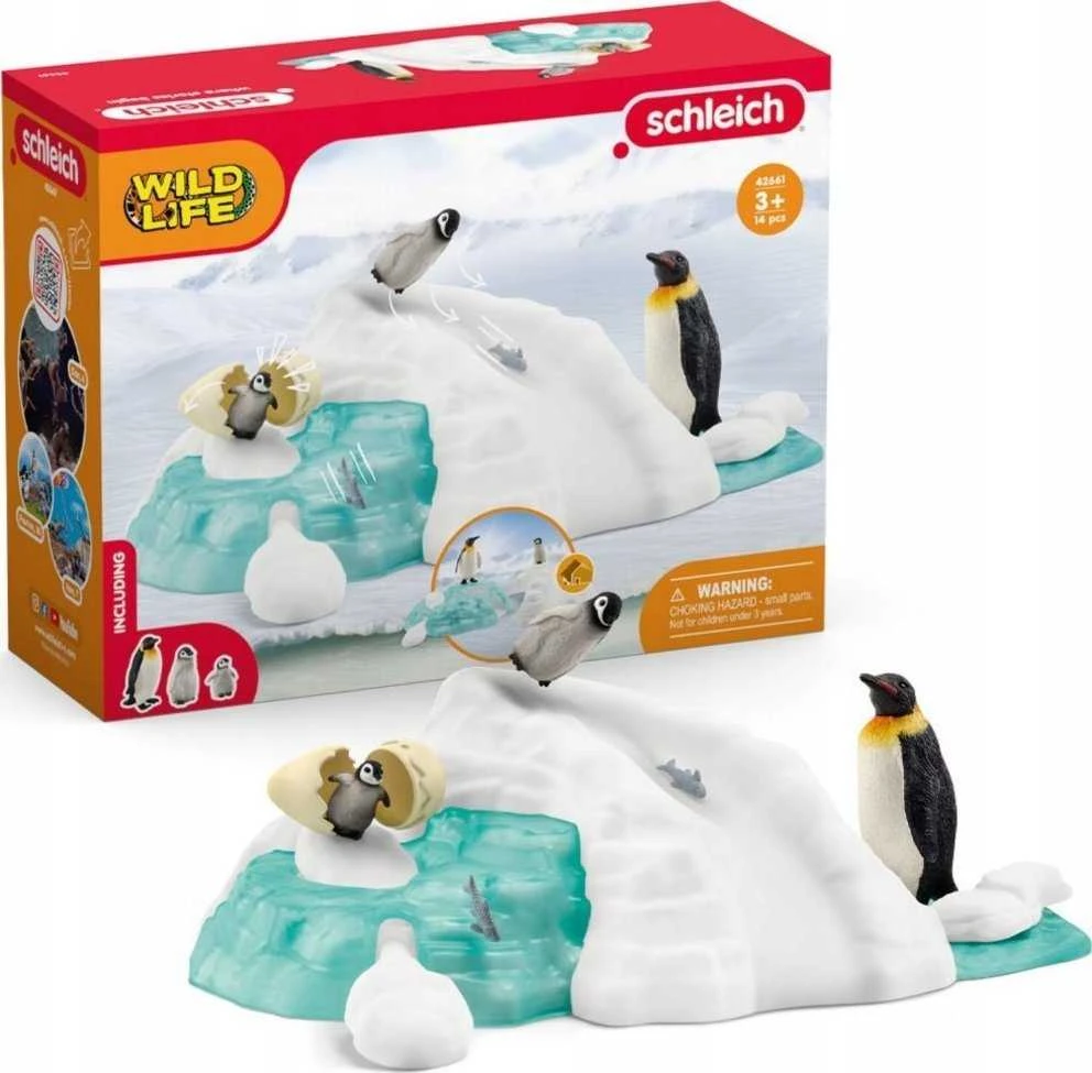 SCHLEICH WILD LIFE Pingvinų šeimos linksmybės