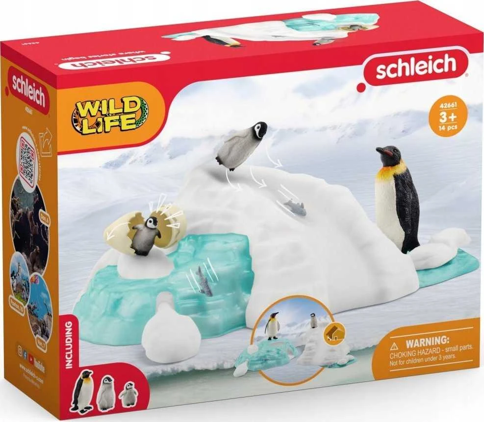 SCHLEICH WILD LIFE Pingvinų šeimos linksmybės