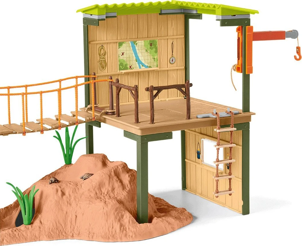 Schleich Figūrėlių rinkinys nuotykių ieškotojų stotis Wild Life