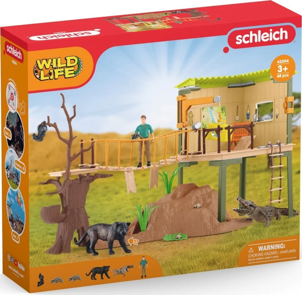 Schleich Figūrėlių rinkinys nuotykių ieškotojų stotis Wild Life