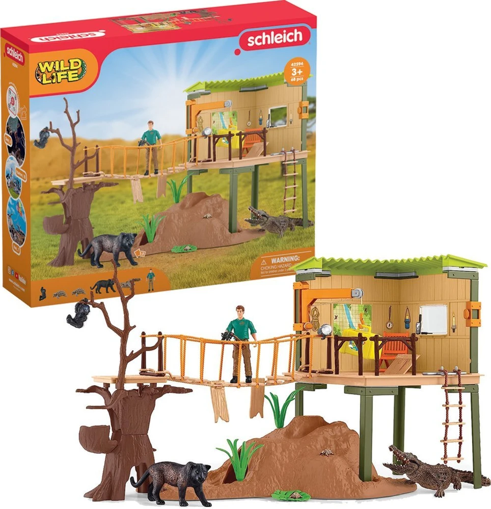 Schleich Figūrėlių rinkinys nuotykių ieškotojų stotis Wild Life