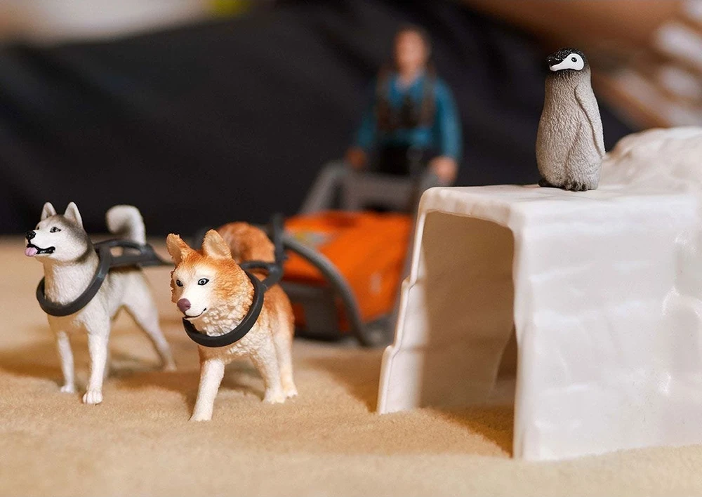 Schleich Figūrėlių rinkinys Antarktidos ekspedicija su šunų kinkiniais