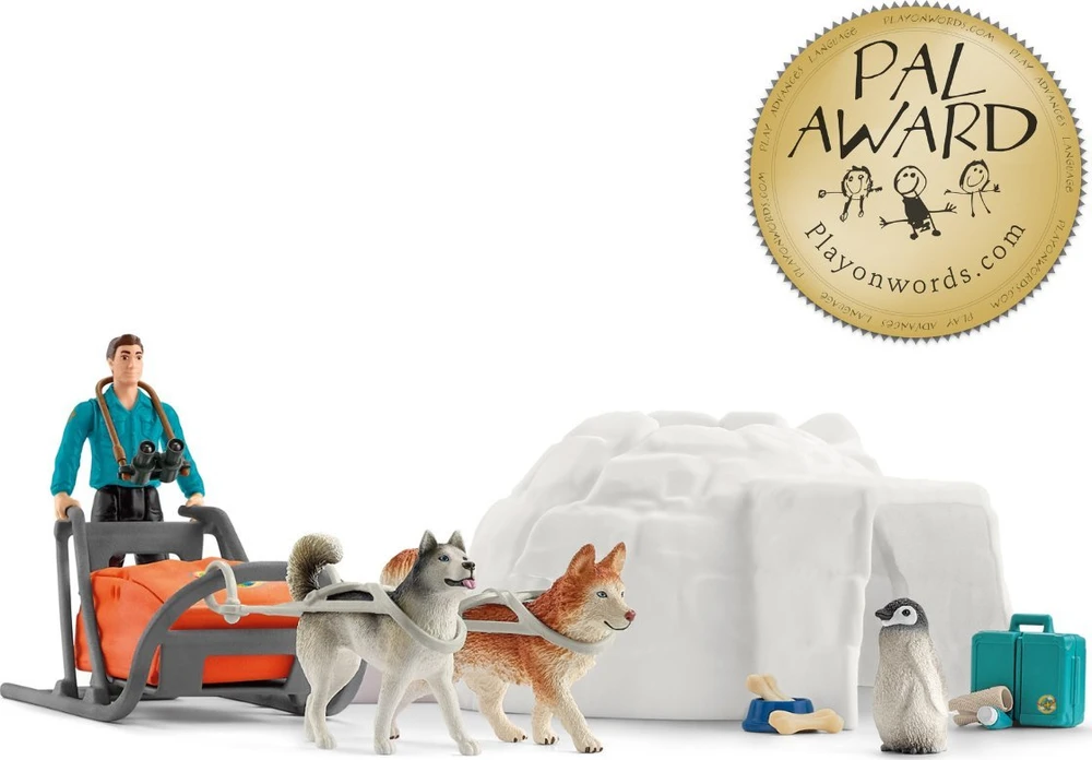 Schleich Figūrėlių rinkinys Antarktidos ekspedicija su šunų kinkiniais