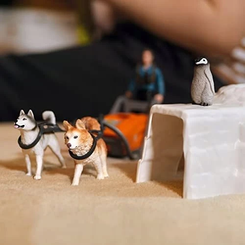 Schleich Figūrėlių rinkinys Antarktidos ekspedicija su šunų kinkiniais